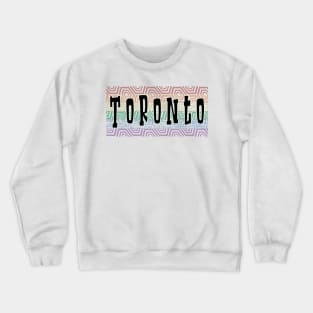 LGBTQ PATTERN CANADA TORONTO Crewneck Sweatshirt